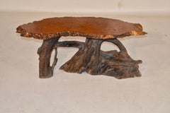 Live Edge Bird's Eye Maple Coffee Table, Circa 1960's