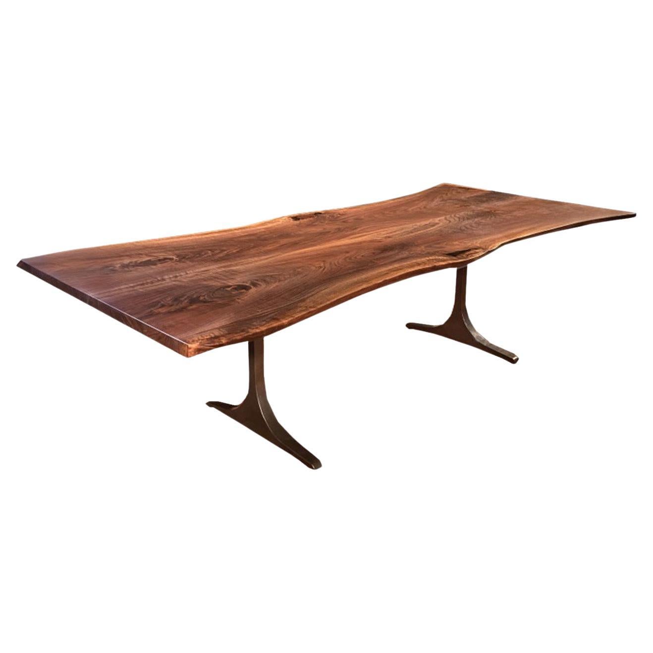 Live Edge Black Walnut Dining Table  For Sale