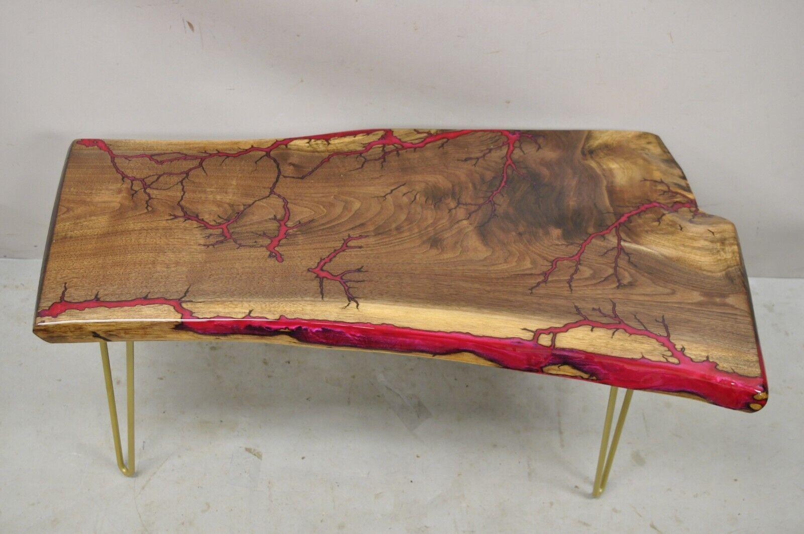red resin table
