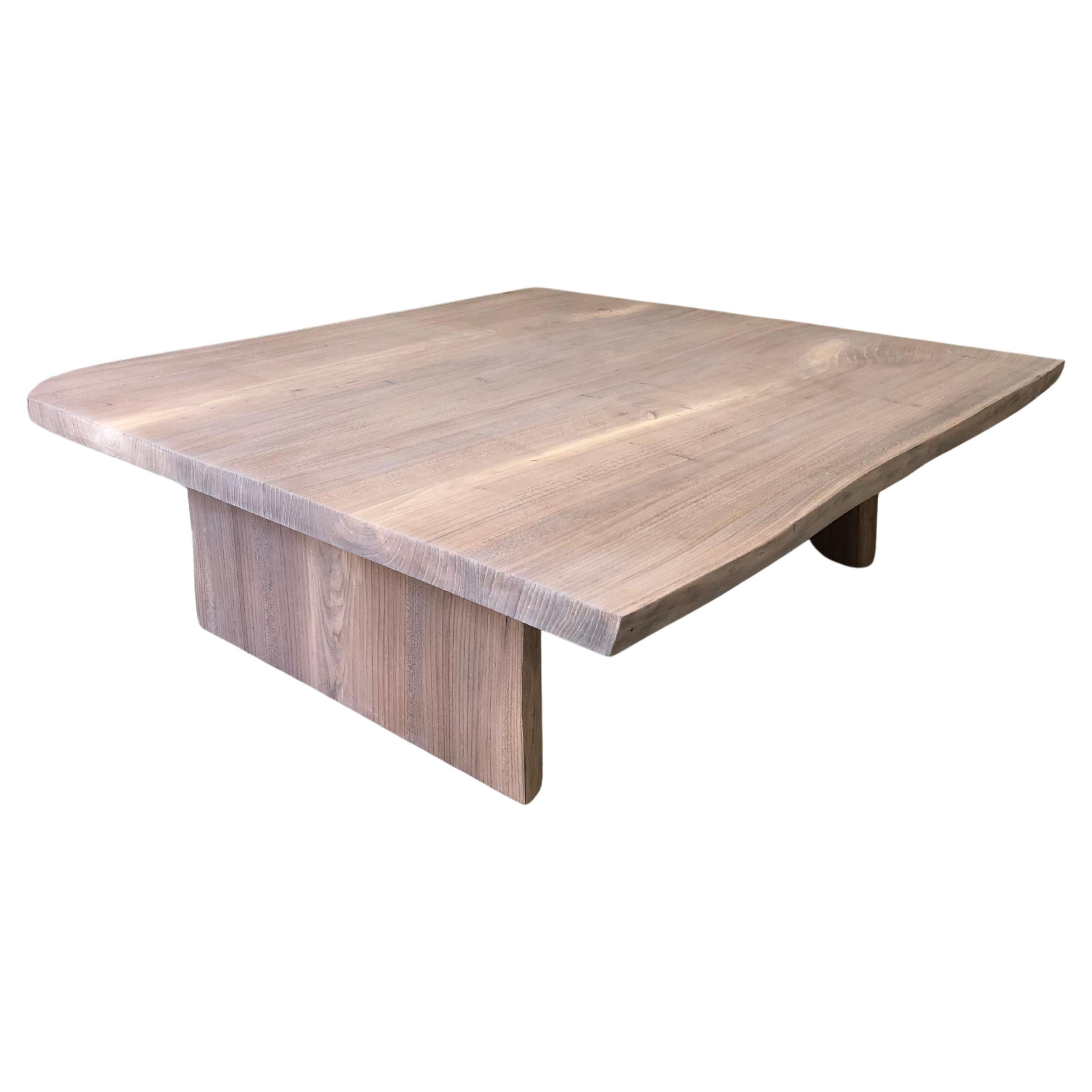 Live edge book match coffee table For Sale