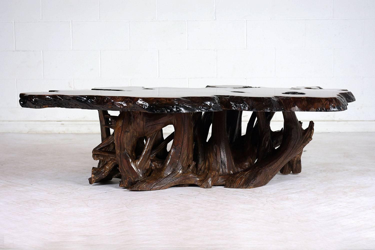 burlwood coffee table