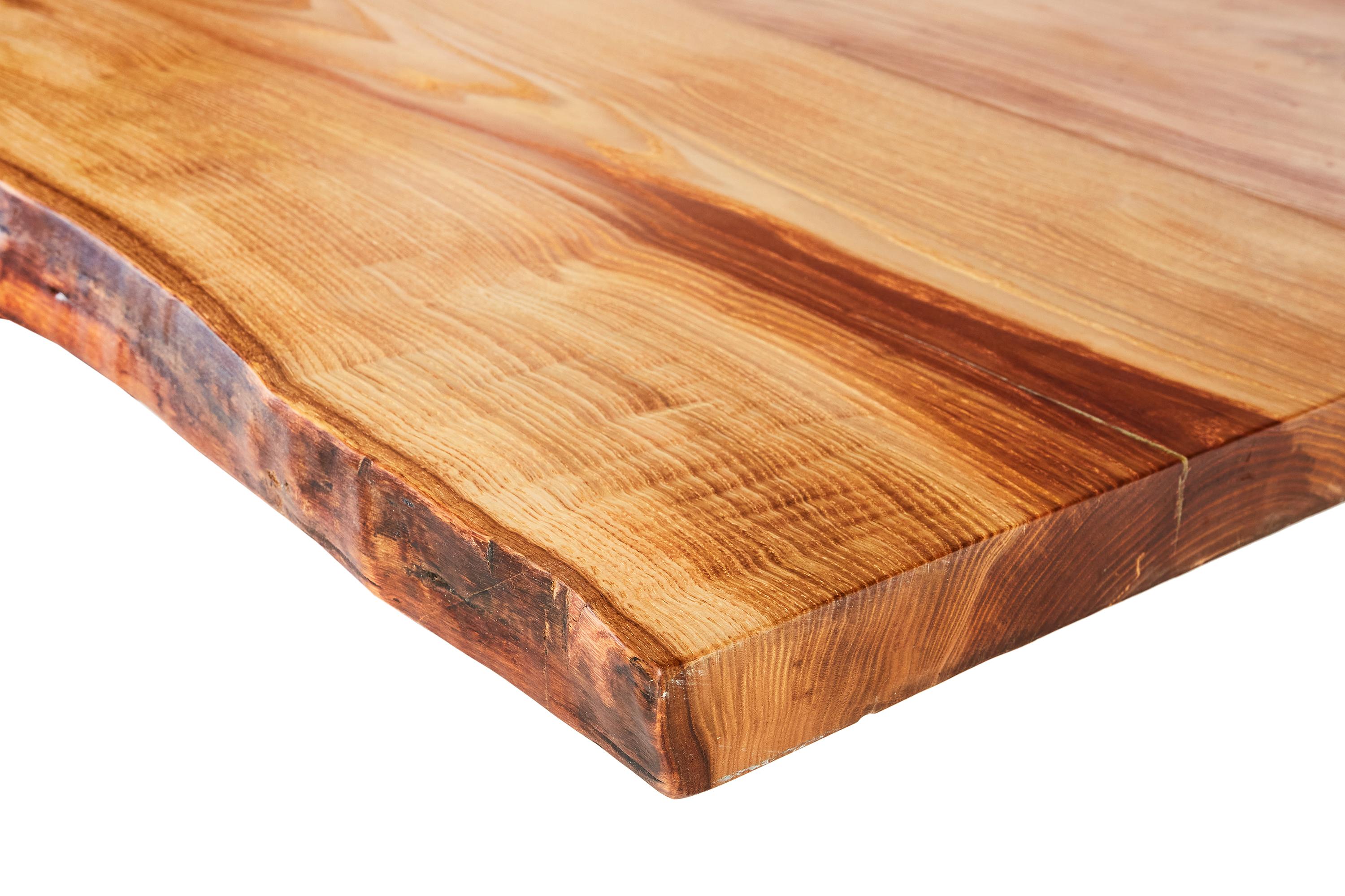 Turkish Live Edge Butchers Block Dining Table, Ash Wood Dining Table For Sale
