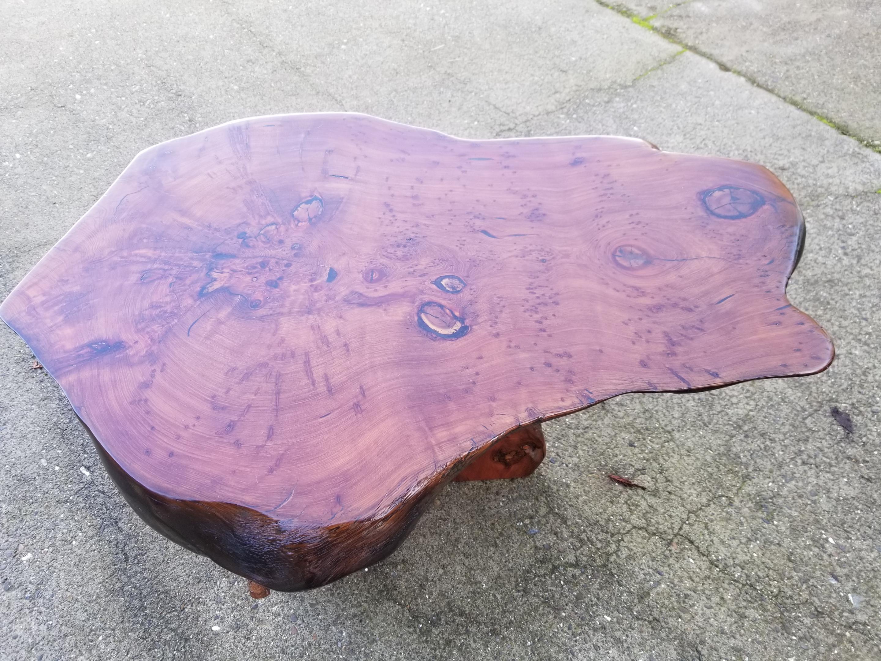 Organic Modern Live Edge Coffee or Side Table