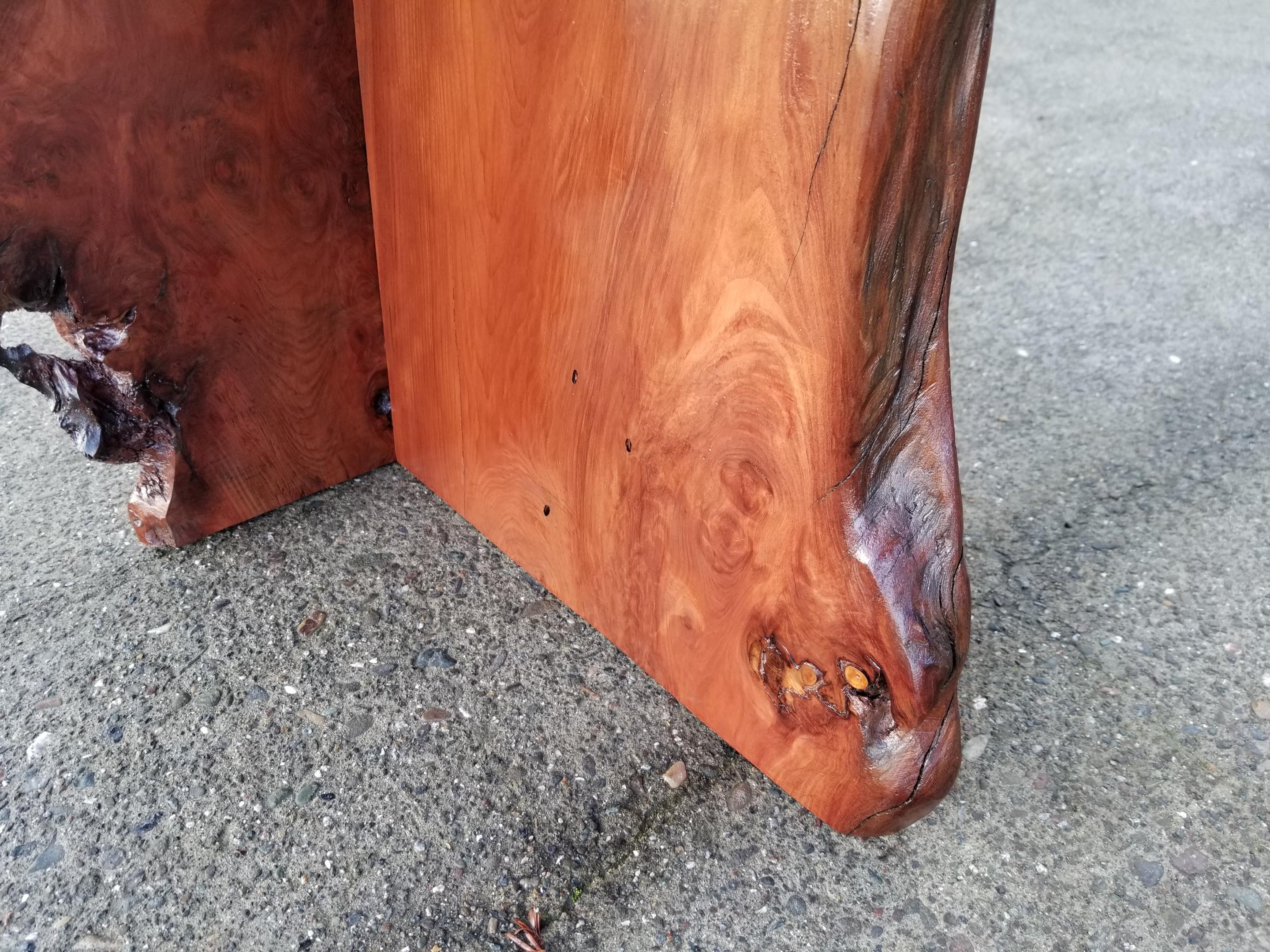 Live Edge Coffee or Side Table In Good Condition In Fulton, CA