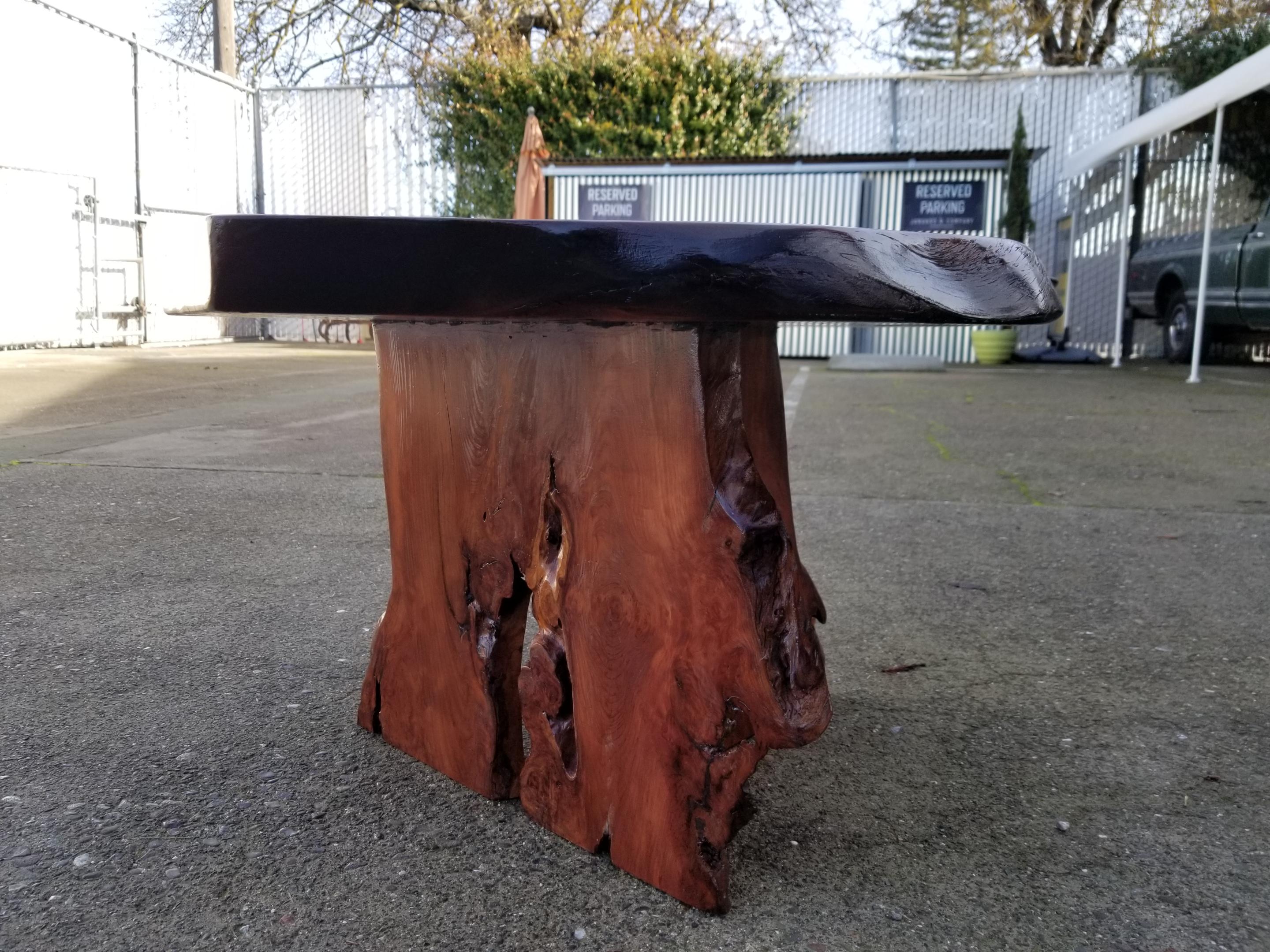Contemporary Live Edge Coffee or Side Table