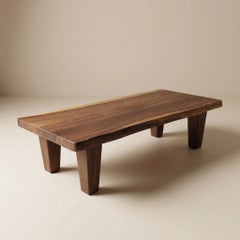 Table basse « Live Edge » - 20 x 50 pouces, banc en noyer d'Amérique du Sud