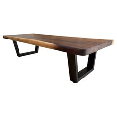 Tavolino Live Edge - 20x50 pollici, panca in legno di noce sudamericano