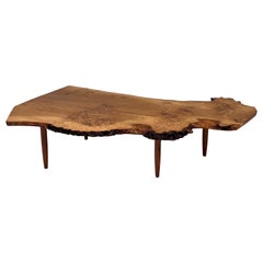 Live Edge Coffee Table by George Nakashima