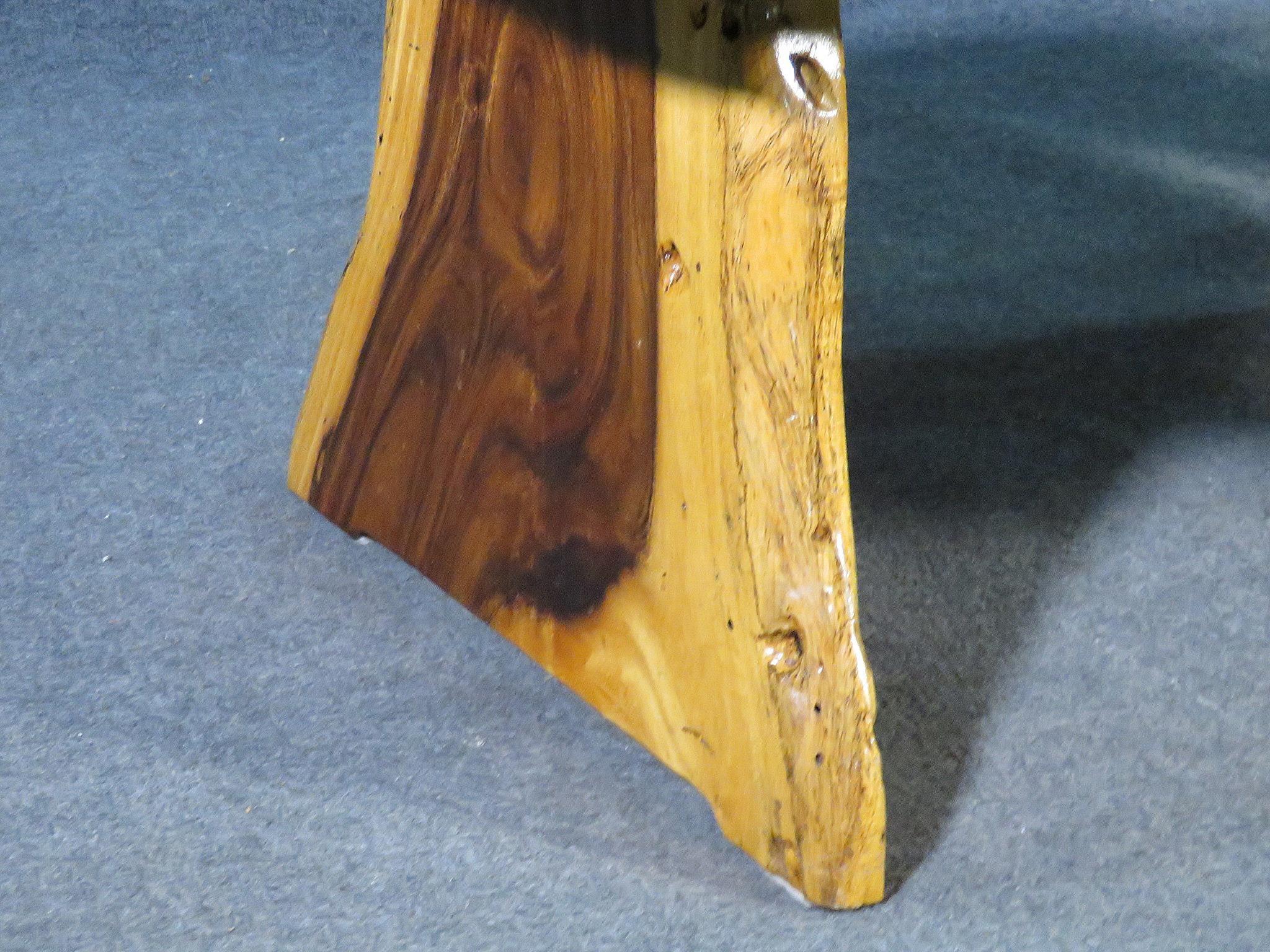 Mid-Century Modern Live Edge Coffee Table