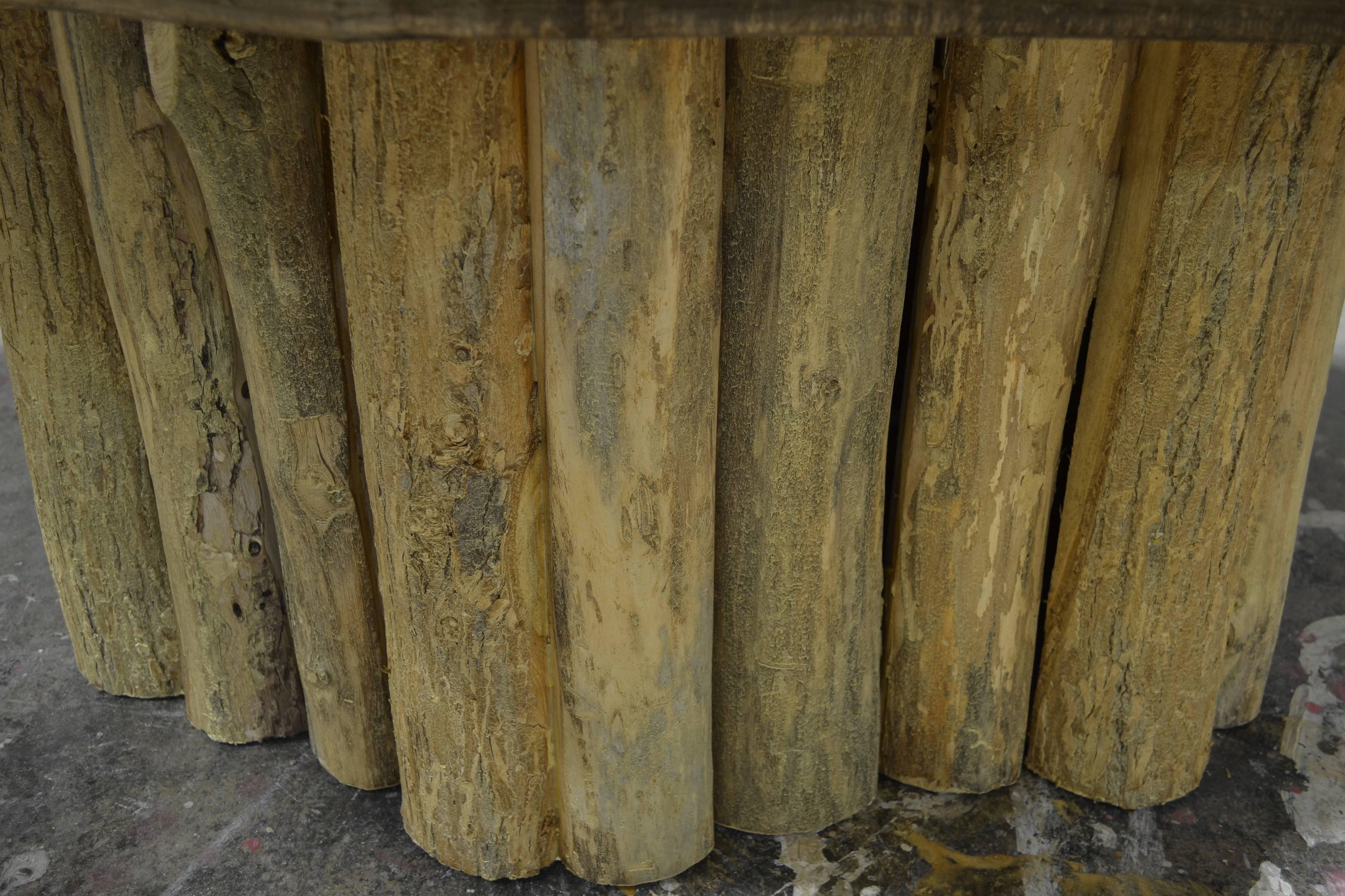 Elm Live Edge Coffee Table For Sale