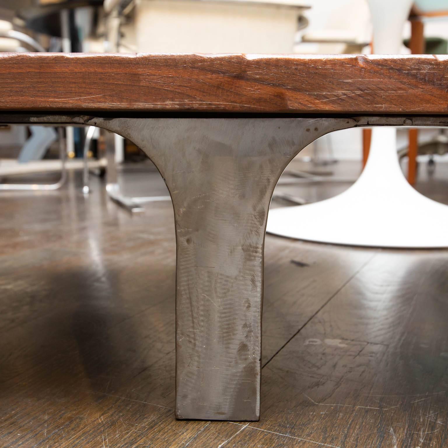 Aluminum Live Edge Coffee Table
