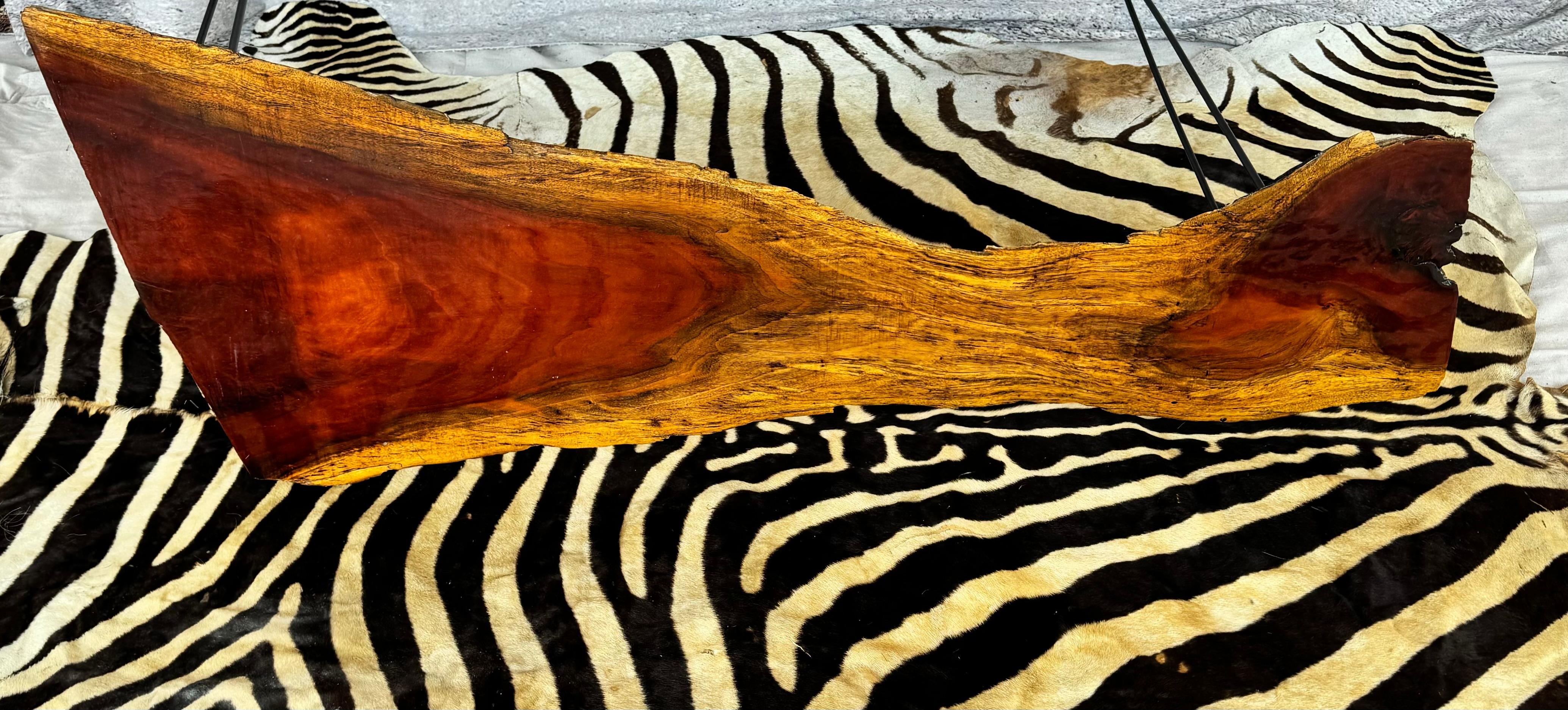 Table console Live Edge sur pieds en épingle à cheveux Bon état - En vente à Bradenton, FL