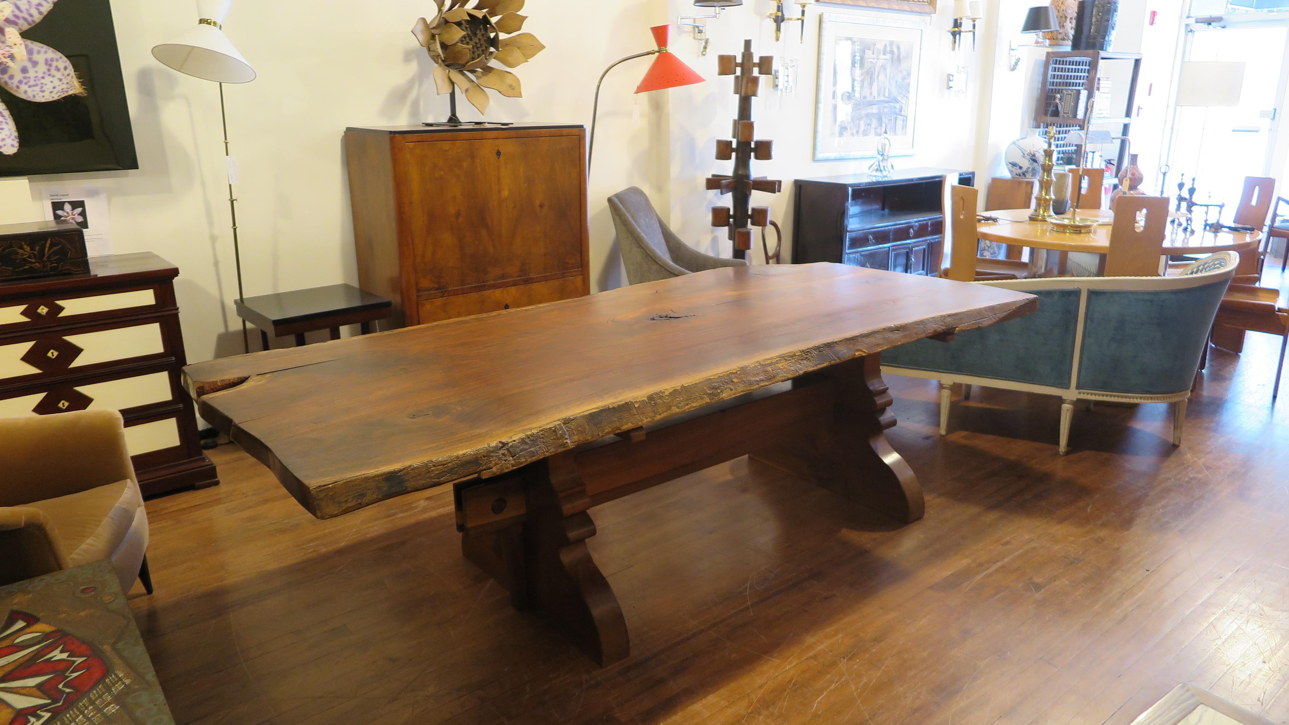 Live Edge Dining Table Desk  5