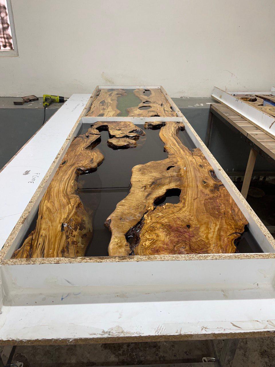 Live Edge Dining Table with a Custom 