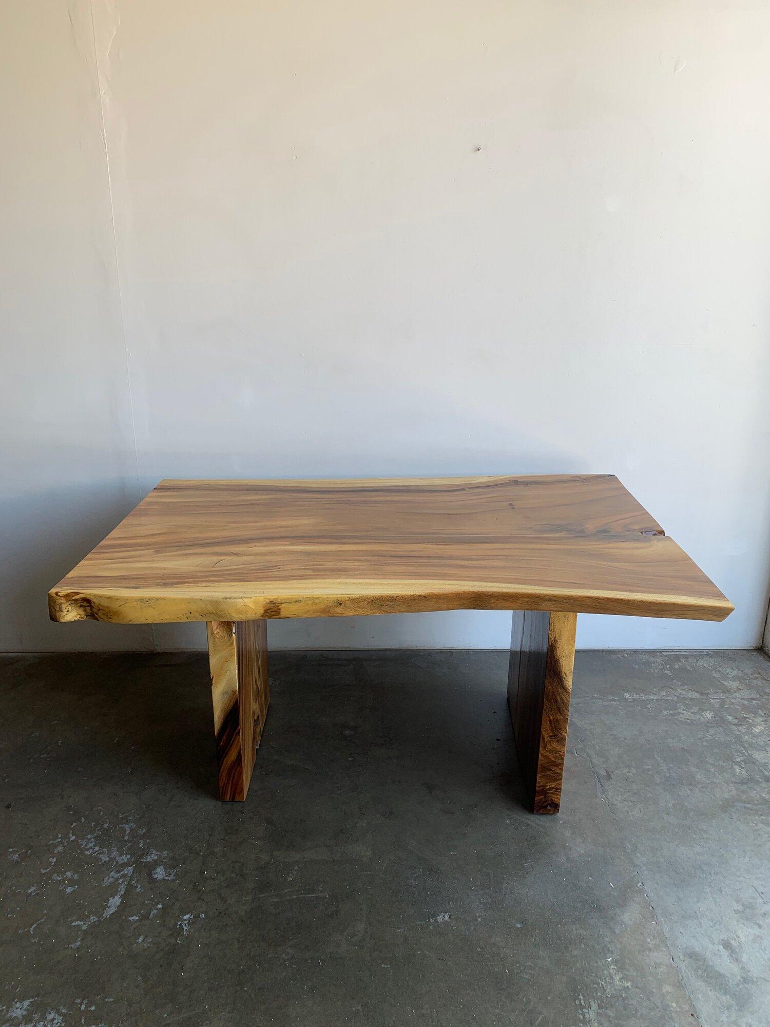 Organic Modern Live Edge Indoor / Outdoor Dining Table
