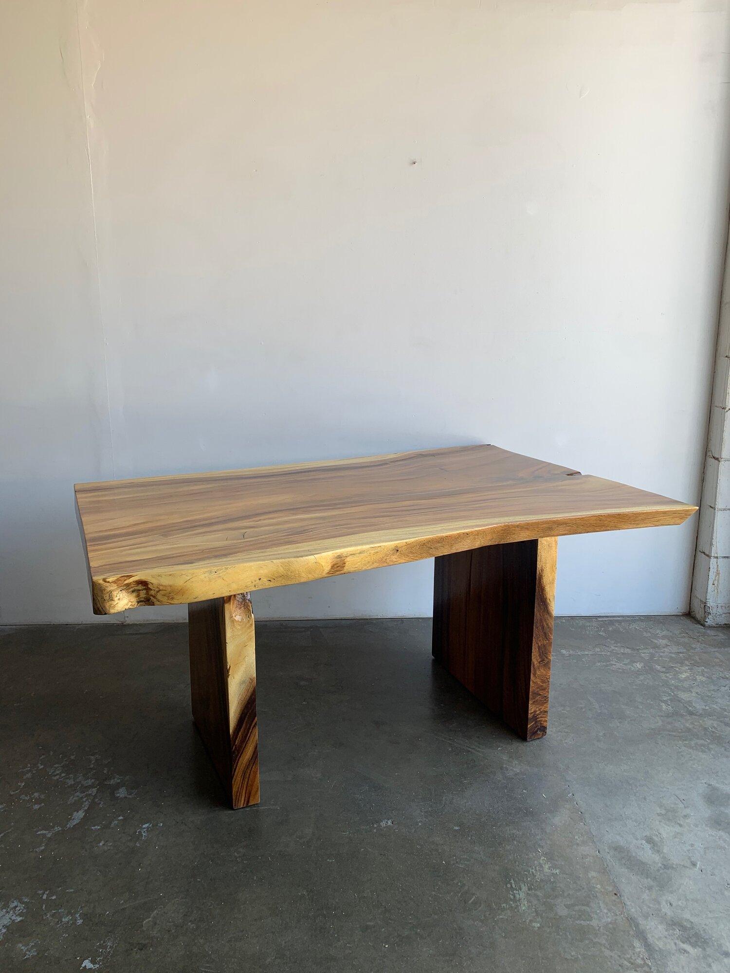 Wood Live Edge Indoor / Outdoor Dining Table