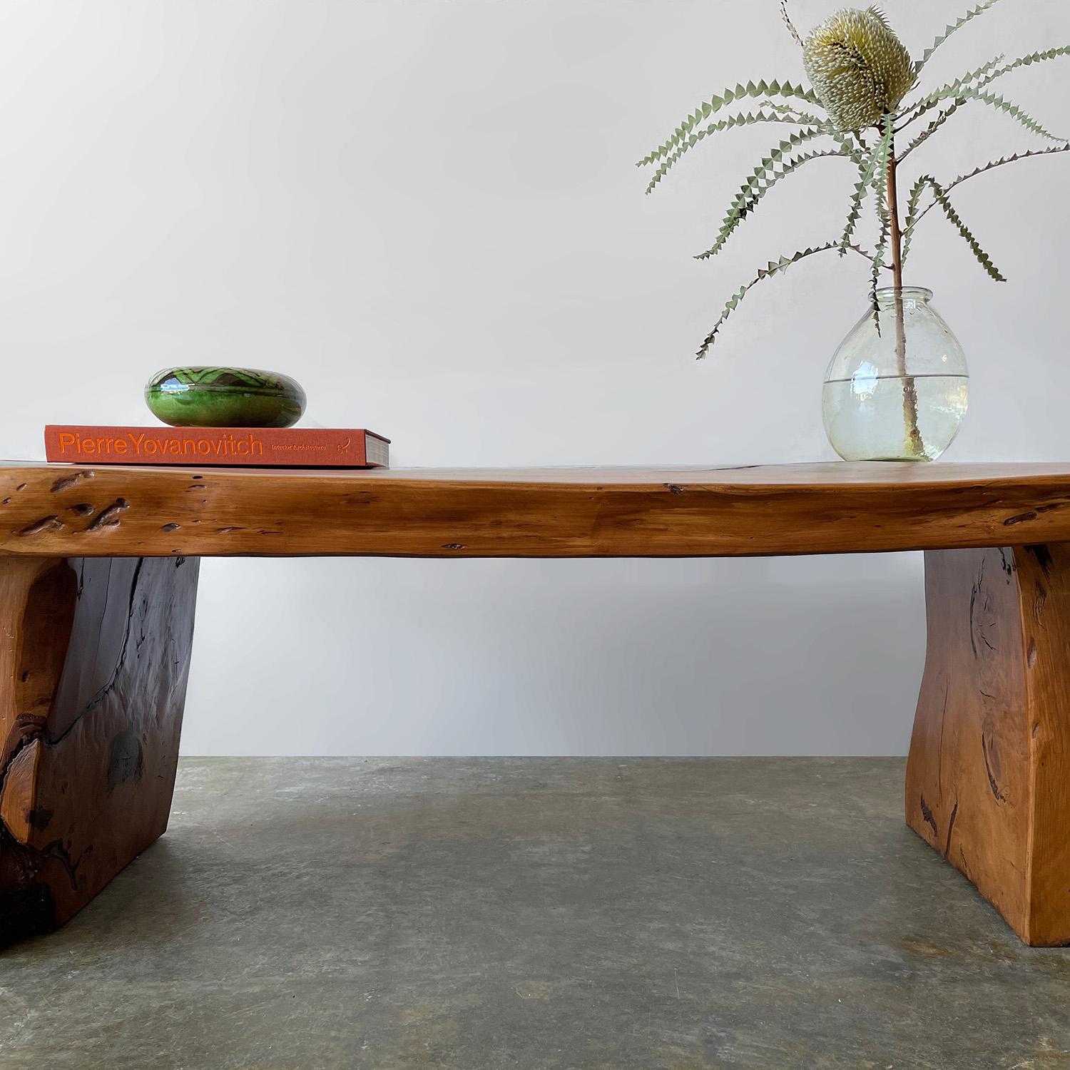 Live Edge Mid Century Coffee Table  For Sale 7