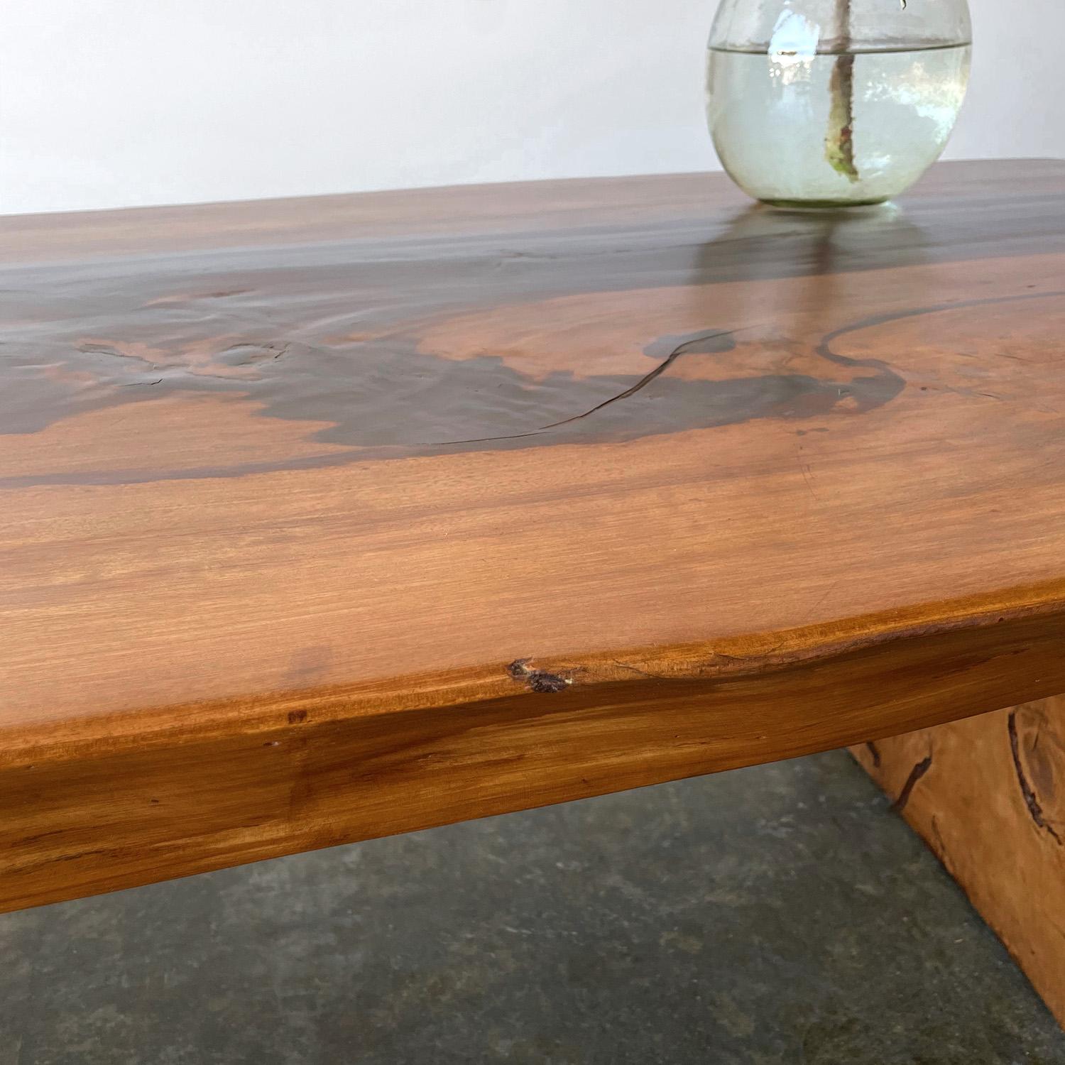 Live Edge Mid Century Coffee Table  For Sale 11