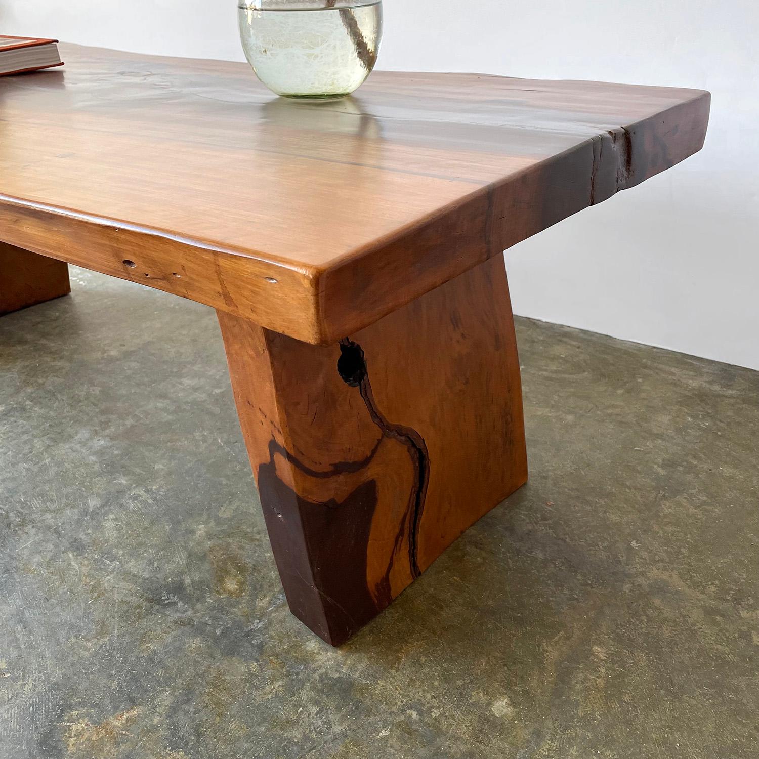 Late 20th Century Live Edge Mid Century Coffee Table  For Sale