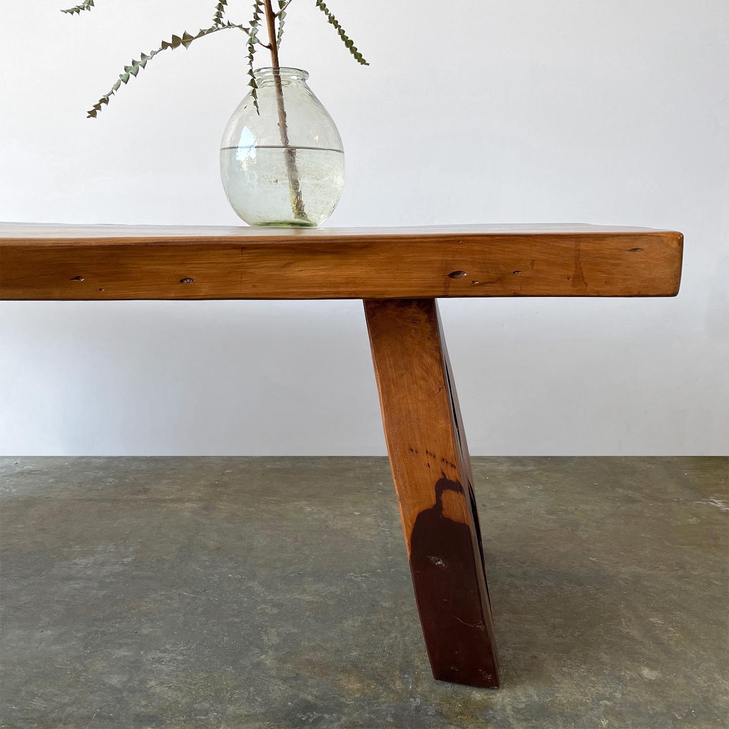 Live Edge Mid Century Coffee Table  For Sale 1