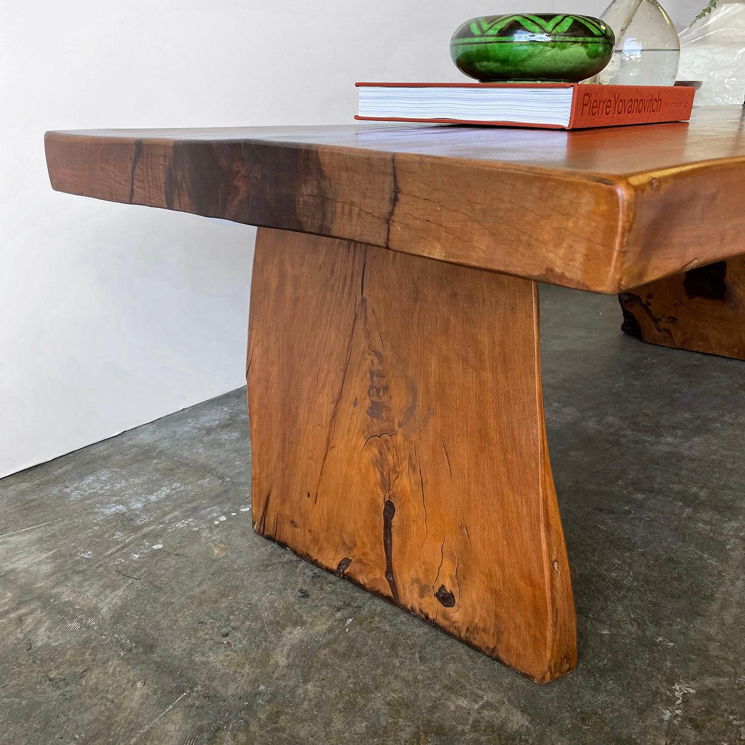 Live Edge Mid Century Coffee Table  For Sale 3