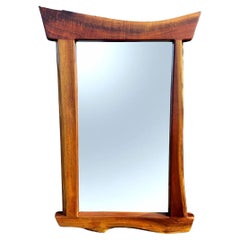 Used Nakashima Style Live Edge Mid Century Mirror