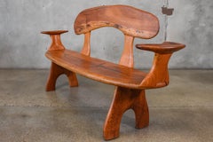 Live Edge Oak Studio Craft Bench