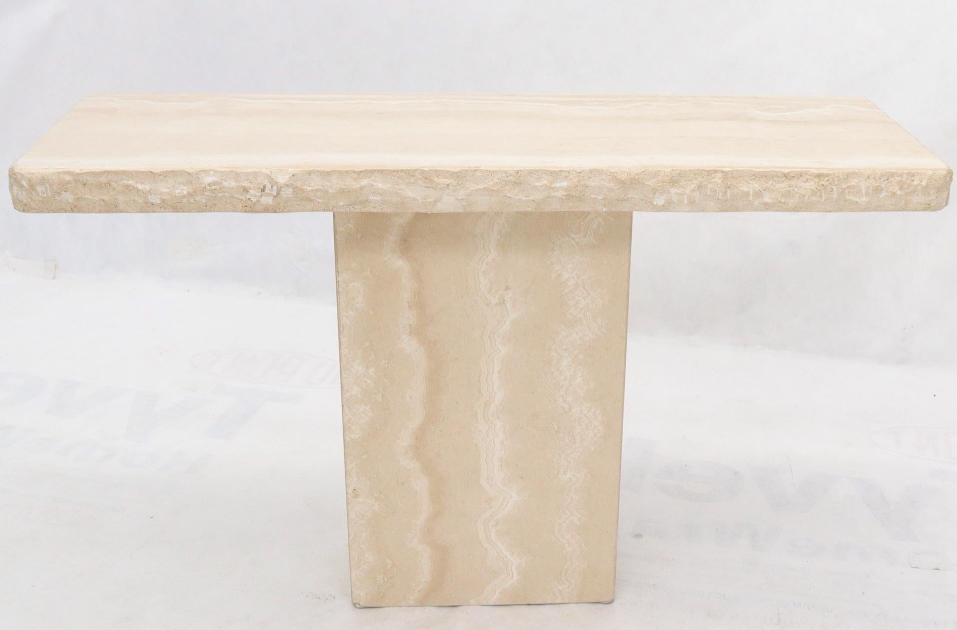 travertine hall table