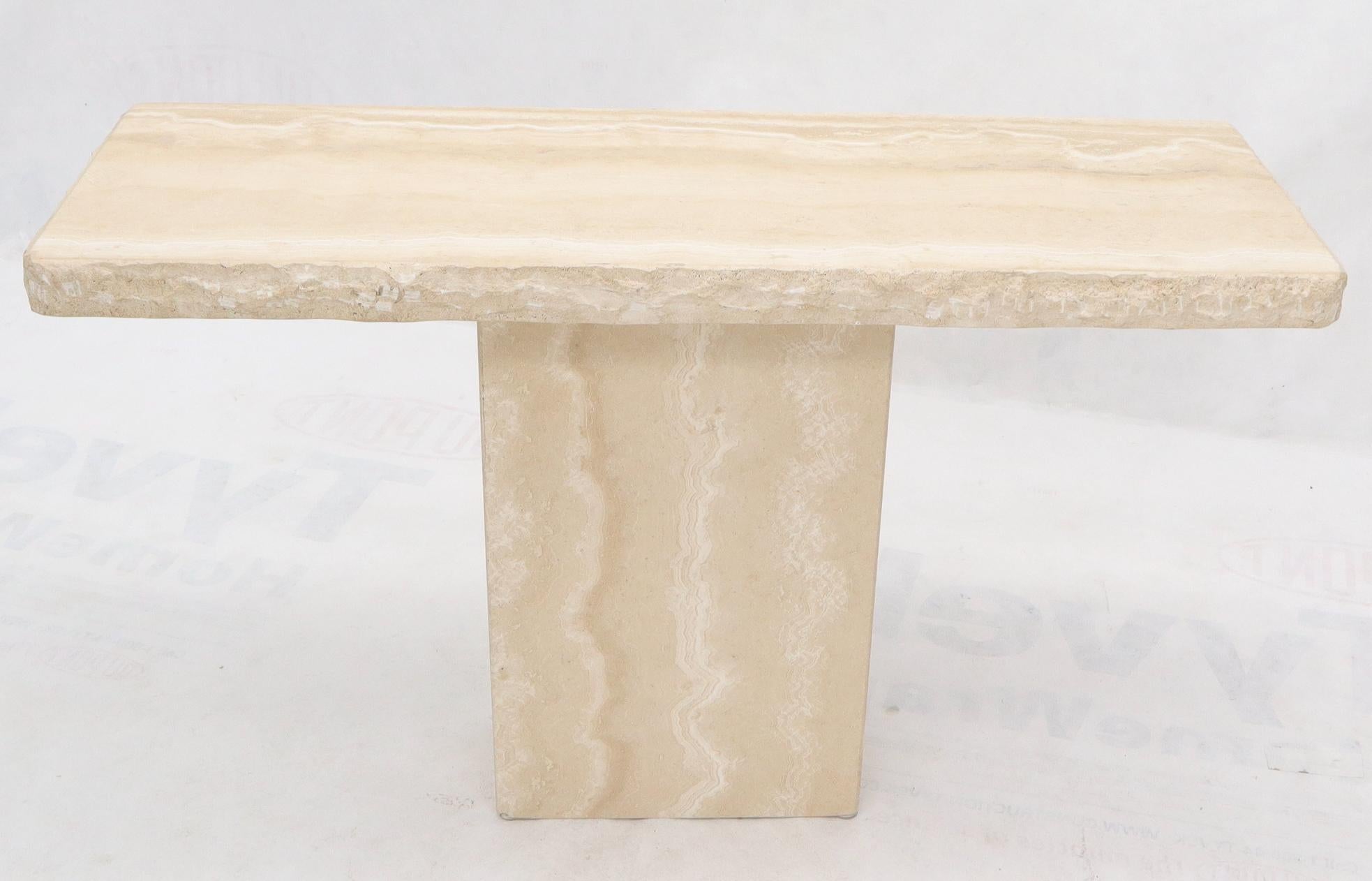 travertine entry table