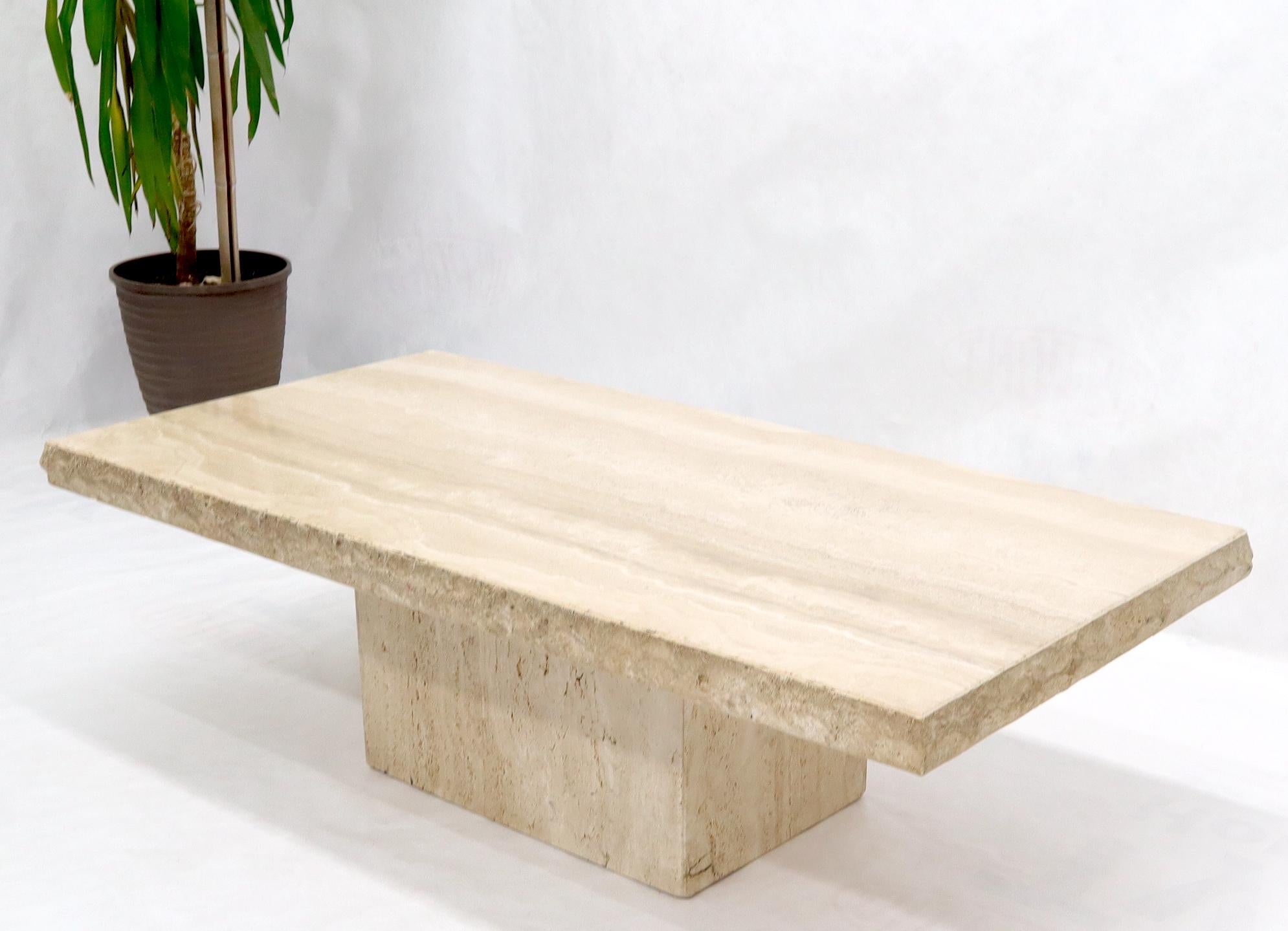 travertine coffee table rectangle