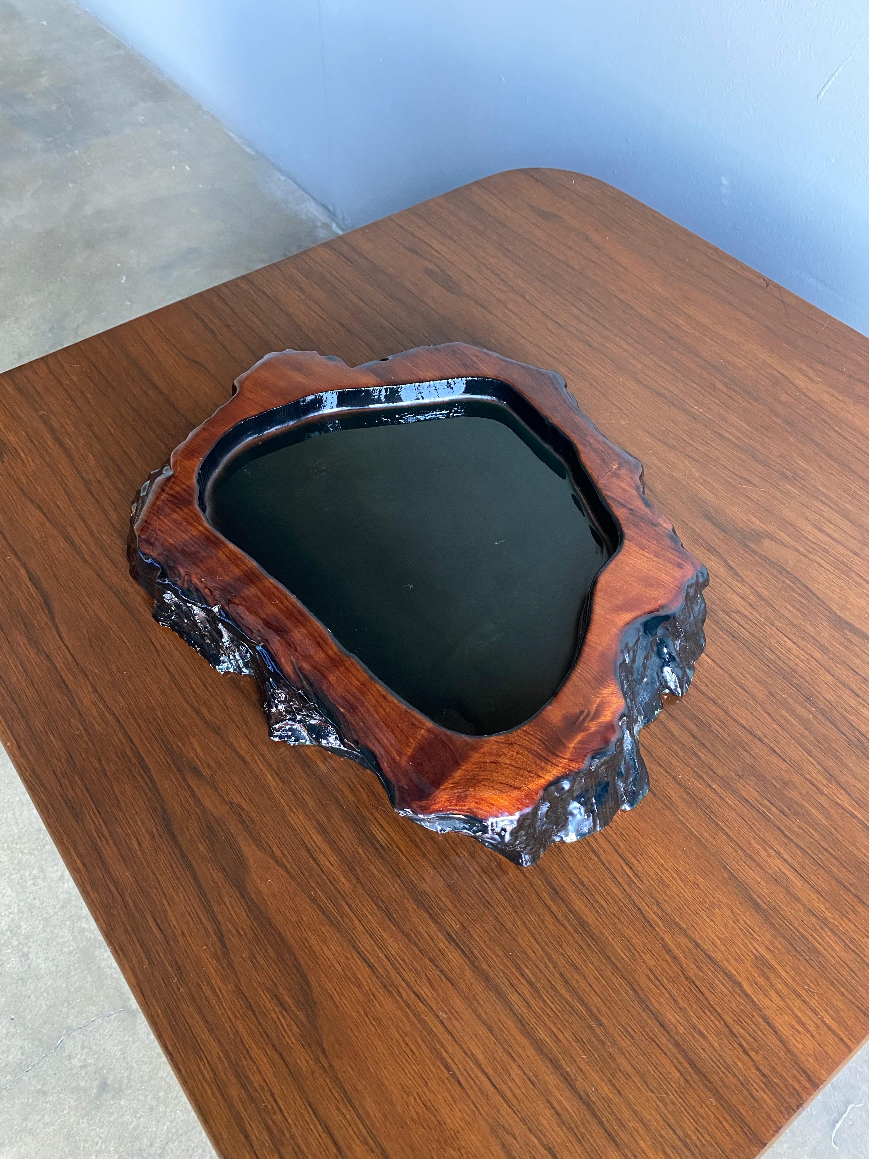 Live Edge Redwood Bowl / Catchall In Good Condition In Costa Mesa, CA