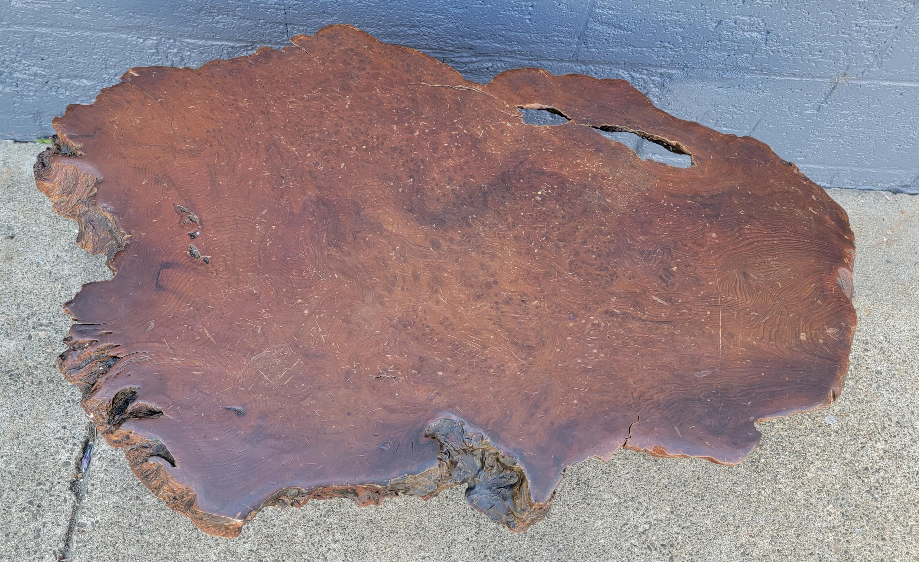 redwood coffee table