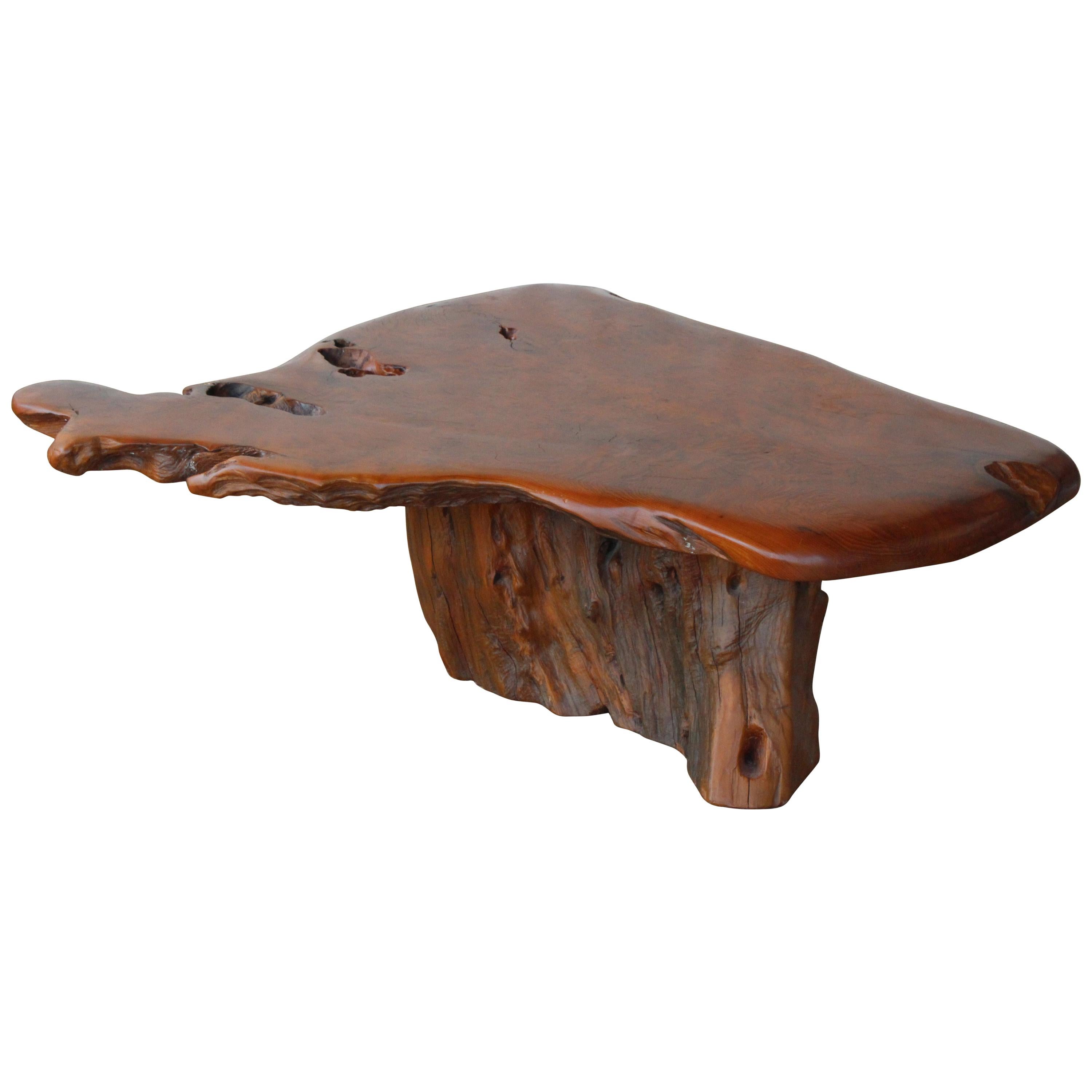 Live Edge Rootwood Coffee Table, U.S.A, 1970s