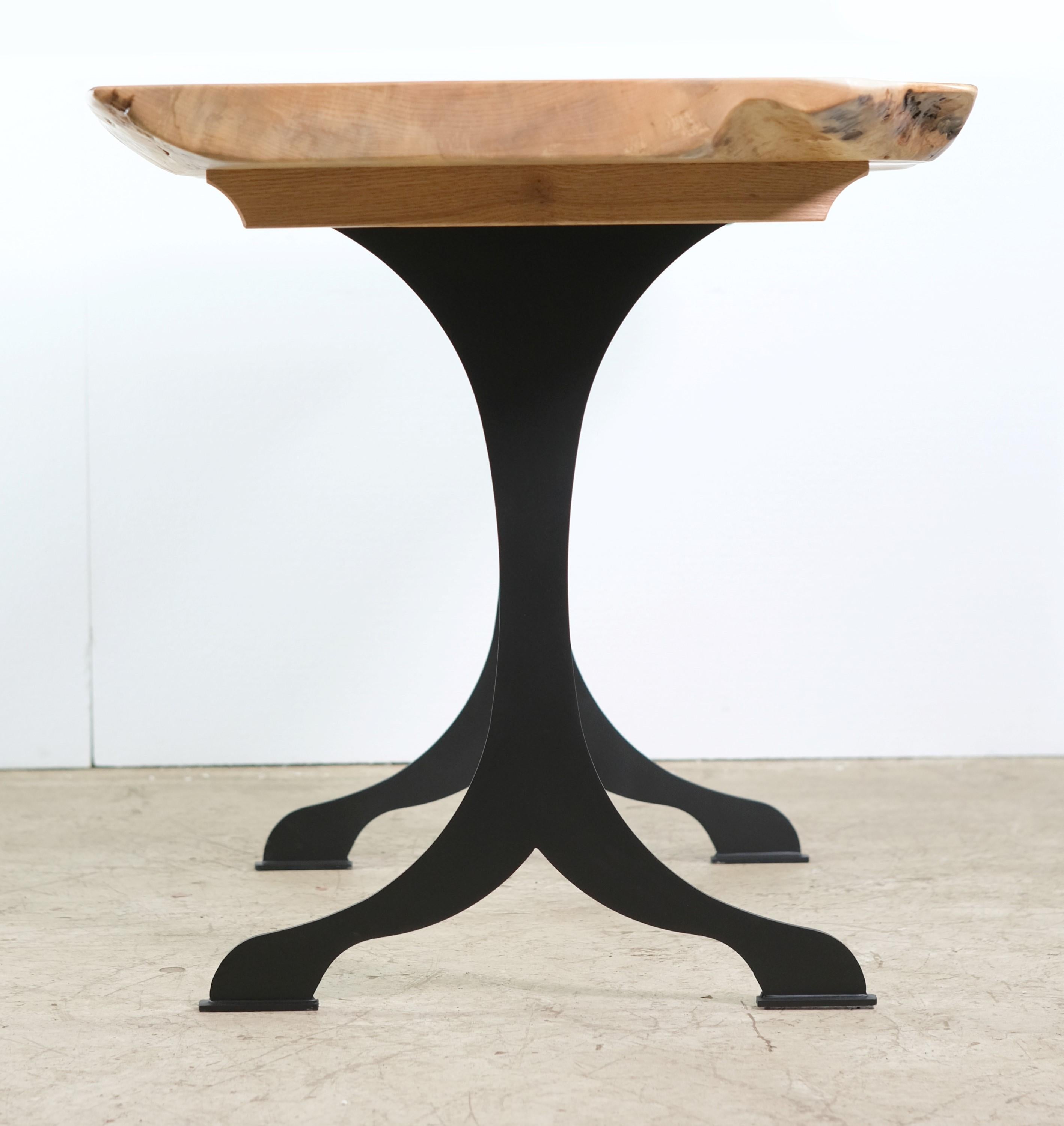 slab wood table legs