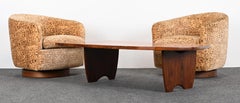 Solid Walnut and Rosewood Coffee Table by Richard Rothbard, 1968