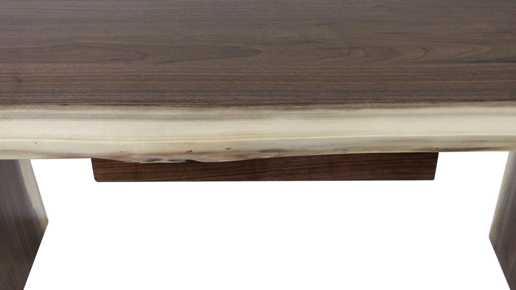 walnut slab desk