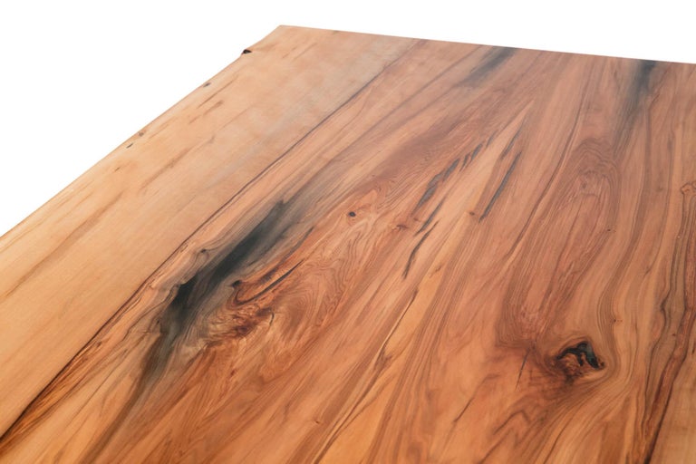 Live Edge Sweet Gum Table on Legacy Wishbone Base by Alabama Sawyer For