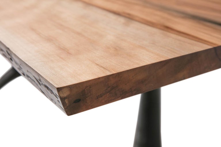 Live Edge Sweet Gum Table on Legacy Wishbone Base by Alabama Sawyer For