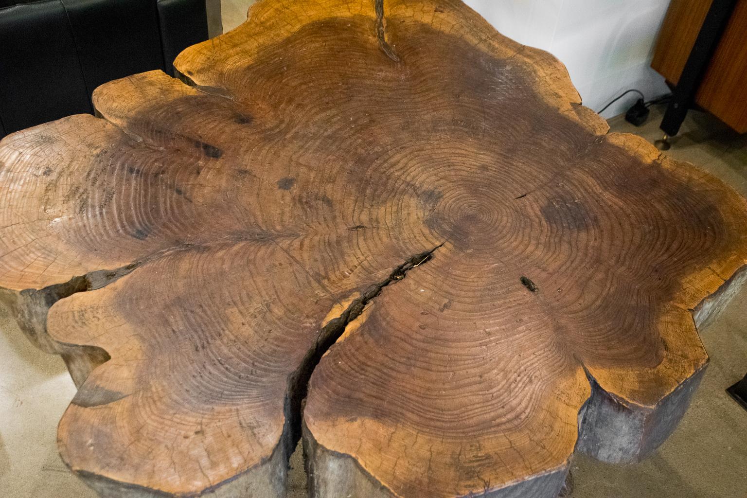 Live Edge Table, 19th Century In Good Condition In Austin, TX