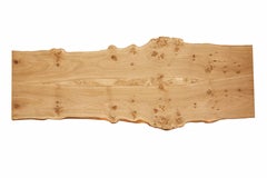 Live Edge Book-matched English oak table by Jonathan Field.