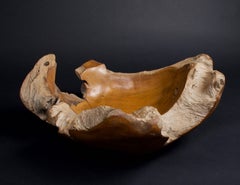 Live Edge Teak Wood Bowl