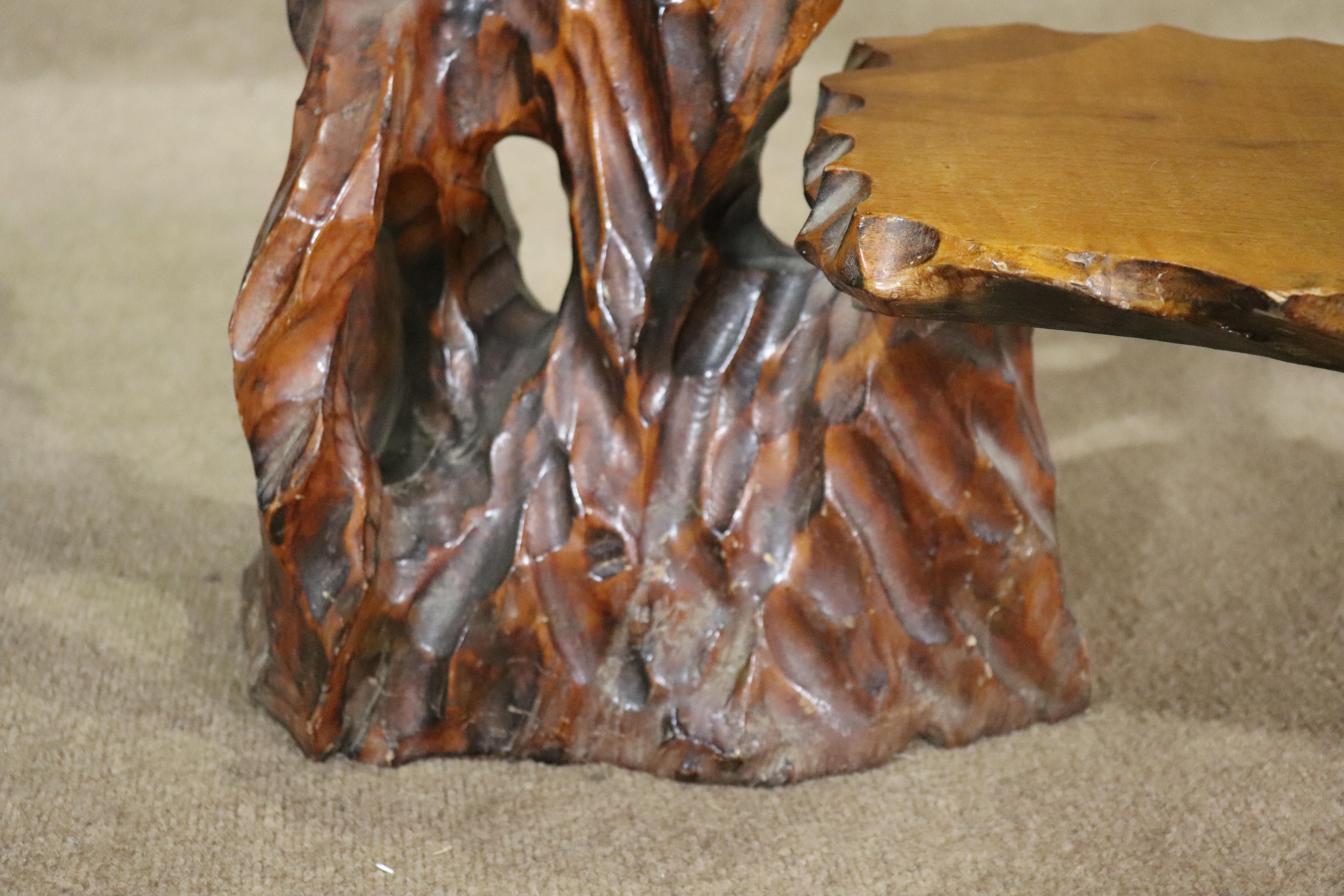 20th Century Live Edge Tiered Stand For Sale
