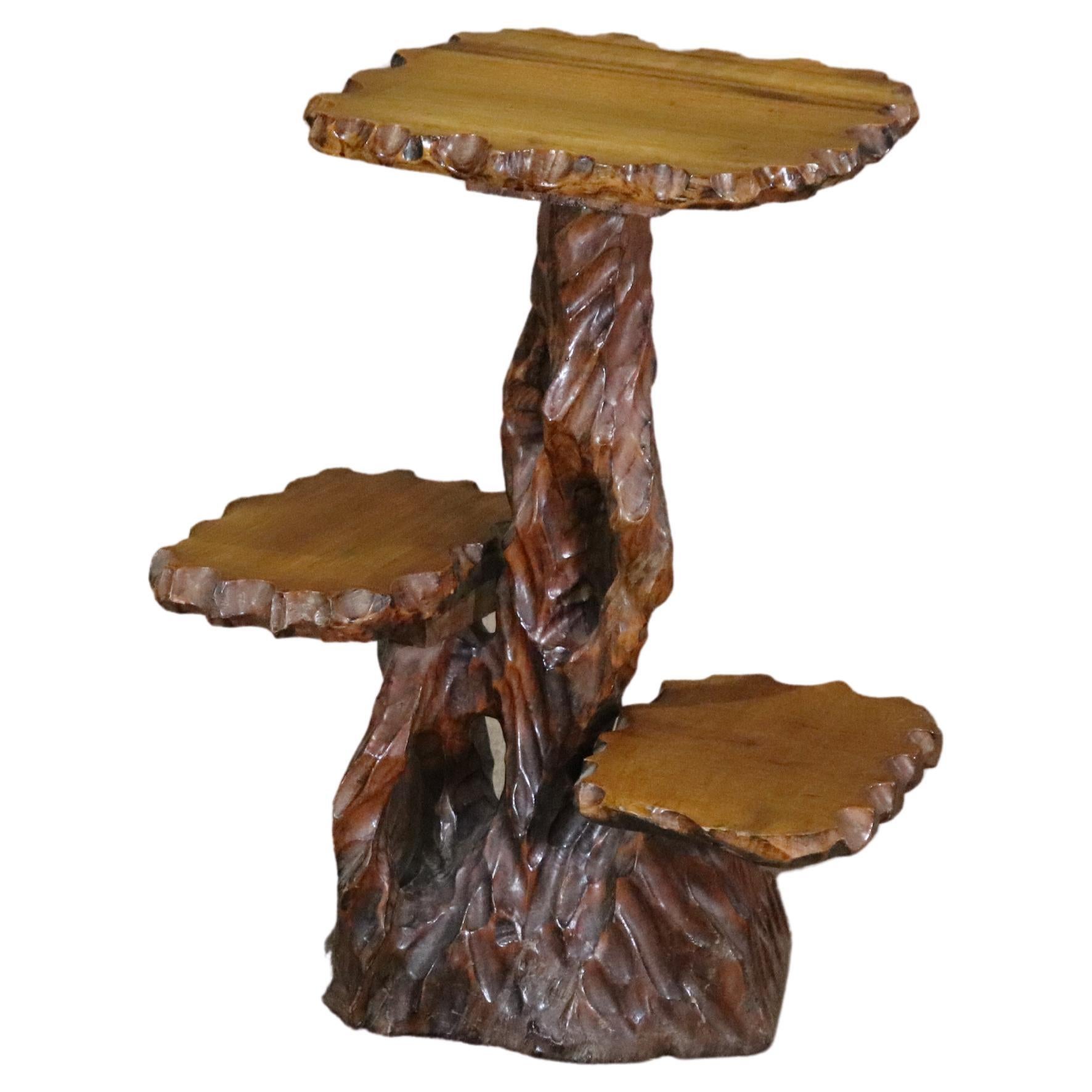 Live Edge Tiered Stand For Sale