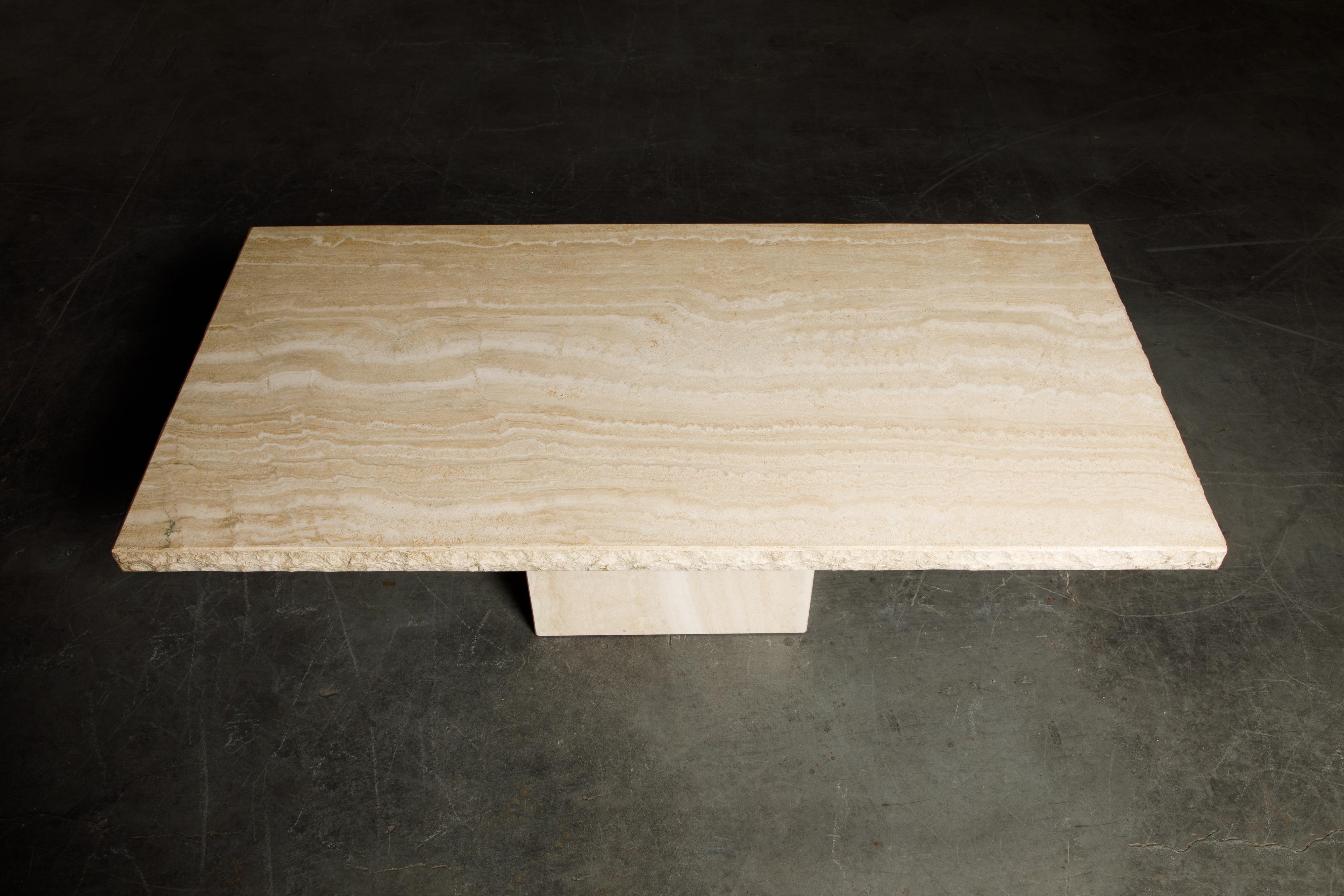 stone slab dining table