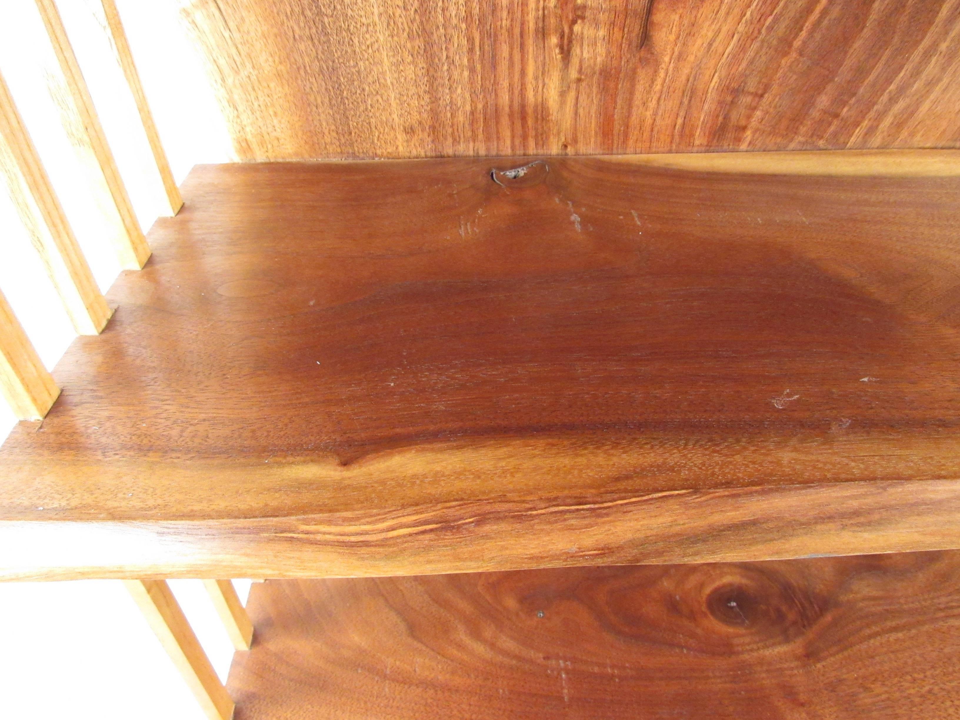 20th Century Live Edge Wall Shelf in the Style of George Nakashima