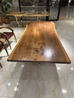 Live Edge Walnuss Massivholz Handmade Custom Esstisch