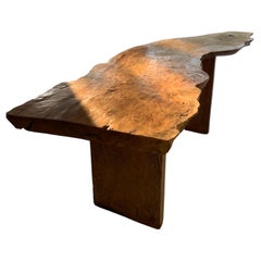 Live Edge Walnut Slab Bar/Dining Table