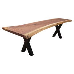 Live Edge Nussbaum X-Base Bank