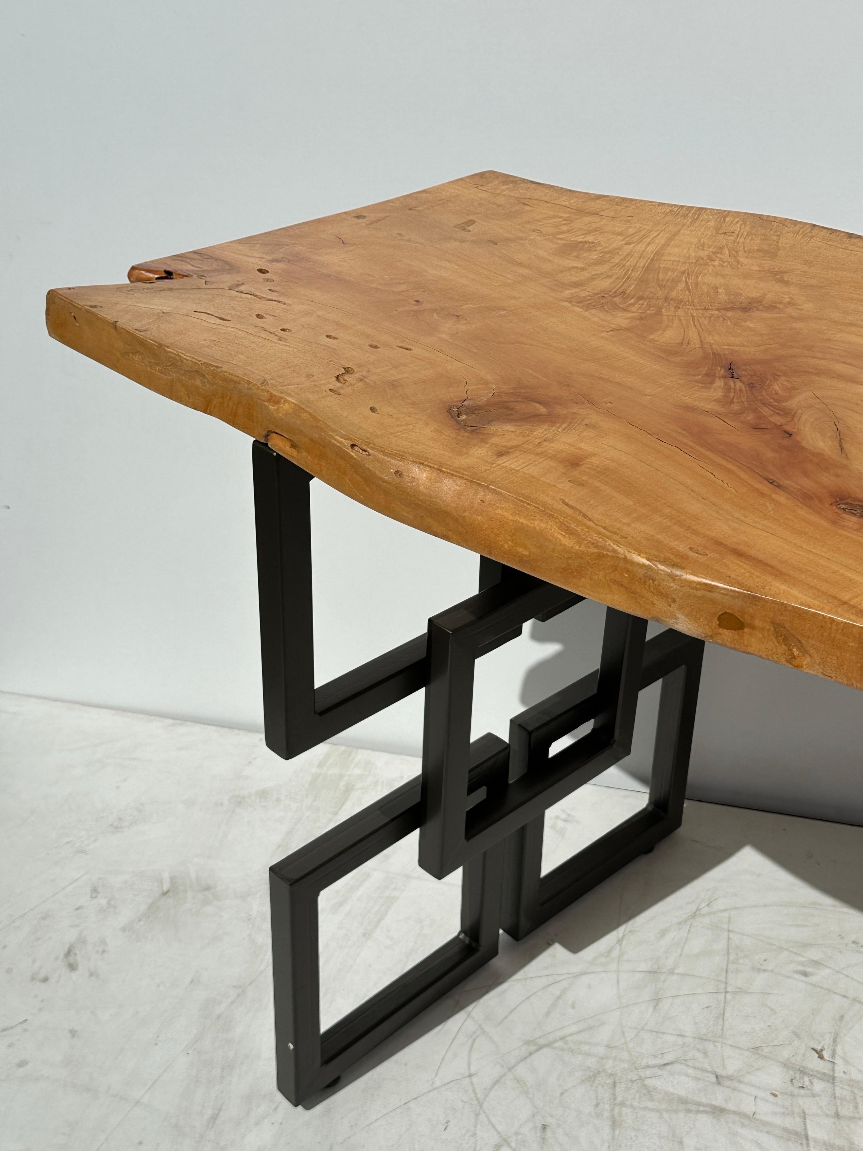 Live Edge Waterfall Desk Console Table 7