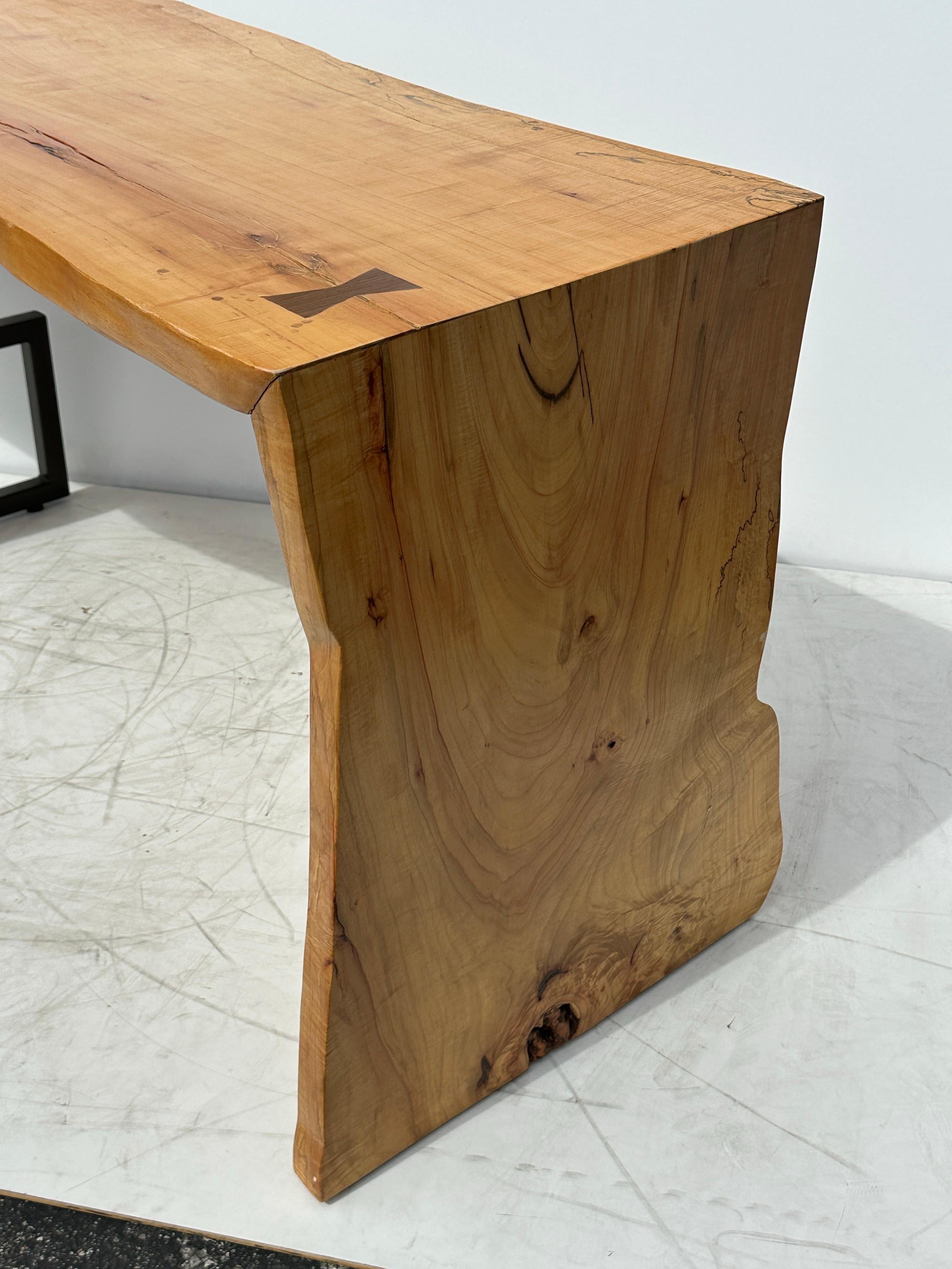 Live Edge Waterfall Desk Console Table 8
